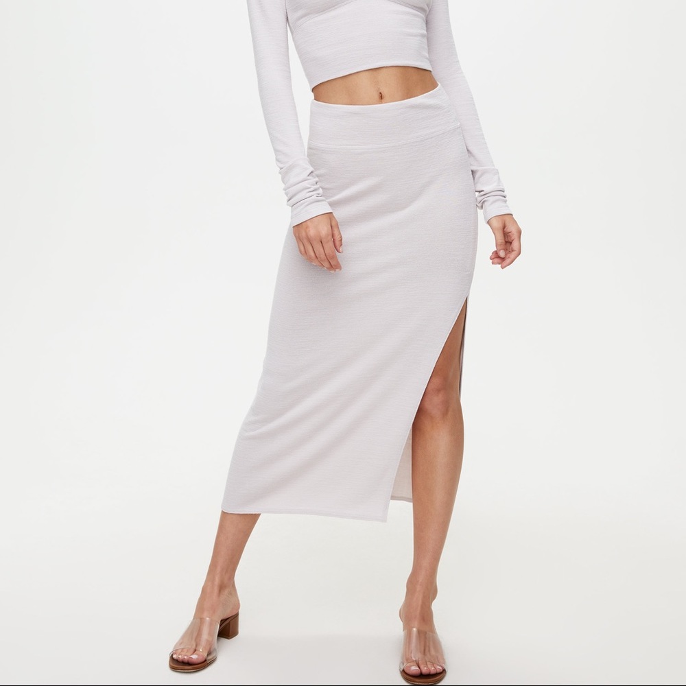 Aritzia Wilfred Free Shields Skirt - Burgundy